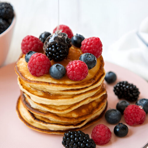 Cottage Cheese Banana Oatmeal Protein Pancakes