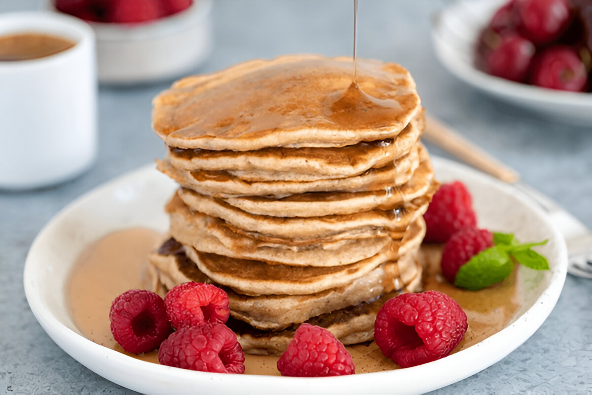 Fluffy Whole Wheat Pancakes