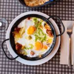 Pesto Baked Eggs