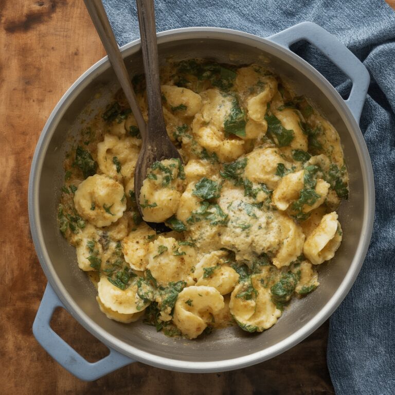 Spinach Tortellini Skillet Recipe