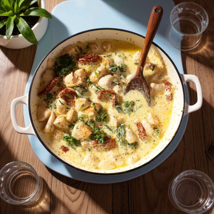 CREAMY PASTA CHICKEN SOUP recipe