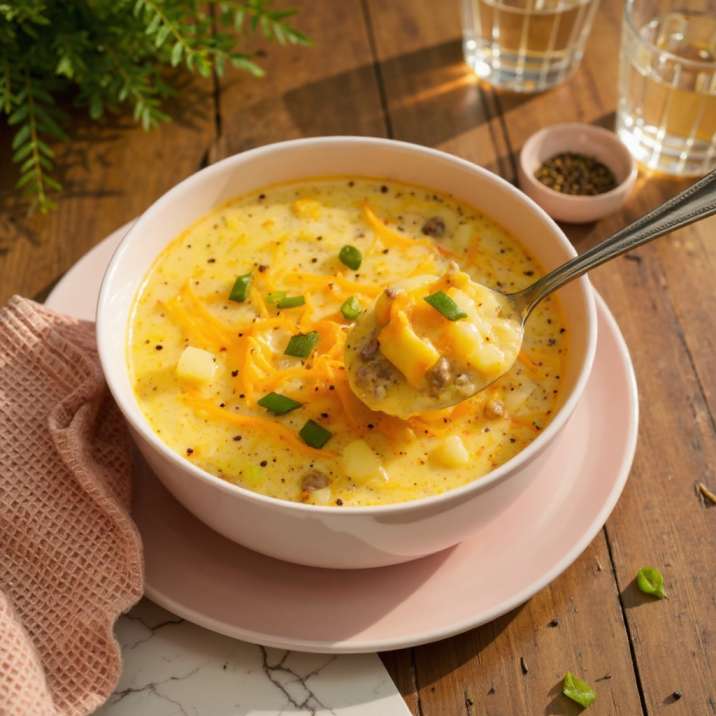 Cheeseburger Soup recipe