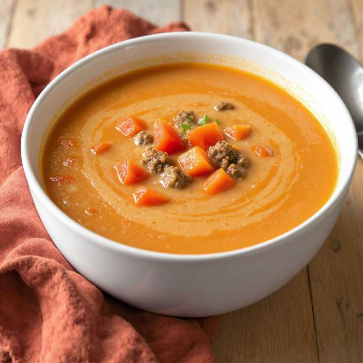 Creamy Keto Taco Soup with Ground Beef recipe