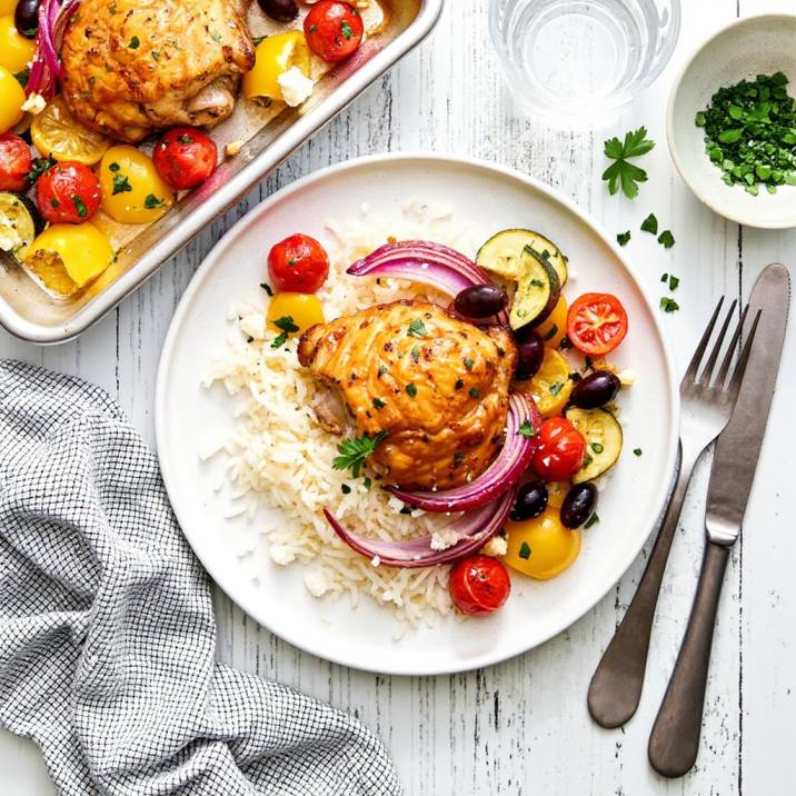 GREEK SHEET PAN CHICKEN RECIPE