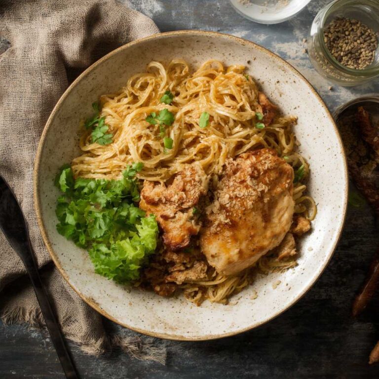 Peanut Noodles with Chicken