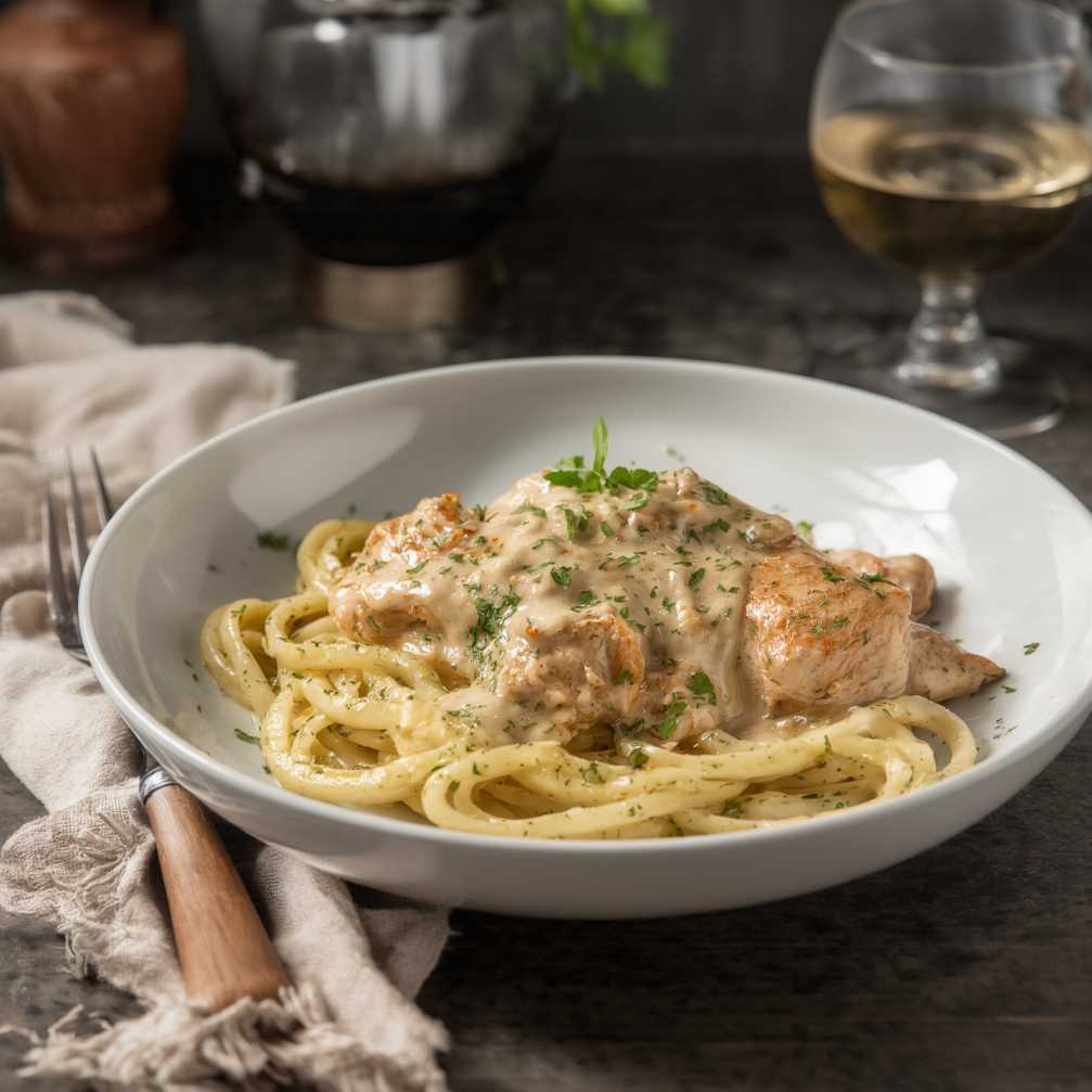Rotisserie Chicken Stroganoff
