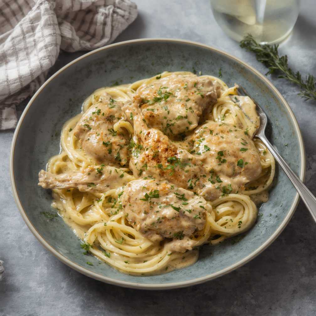 Rotisserie Chicken Stroganoff