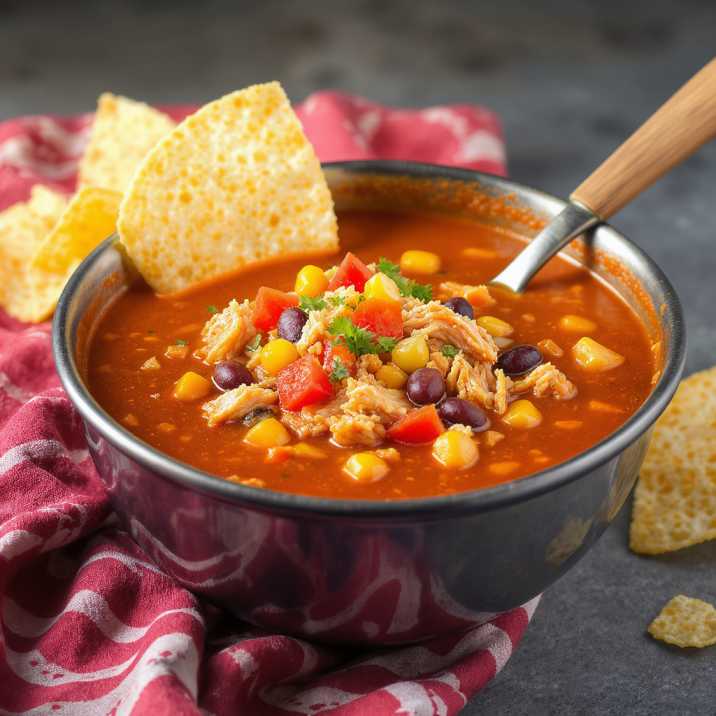 Slow Cooker Chicken Taco Soup recipe