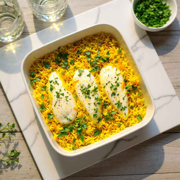 TURMERIC CHICKEN AND RICE CASSEROLE RECIPE