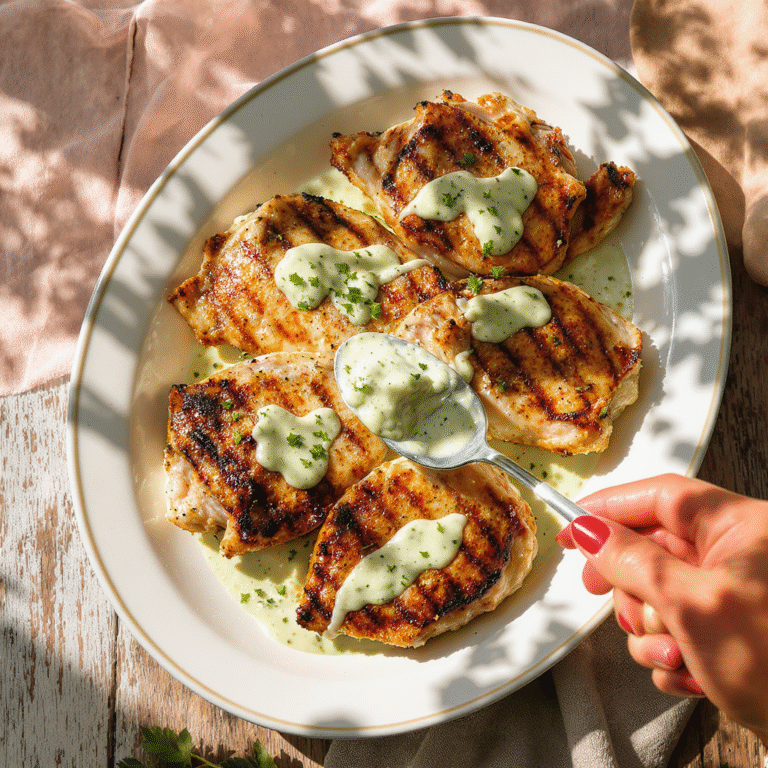 Green Goddess Grilled Chicken recipe